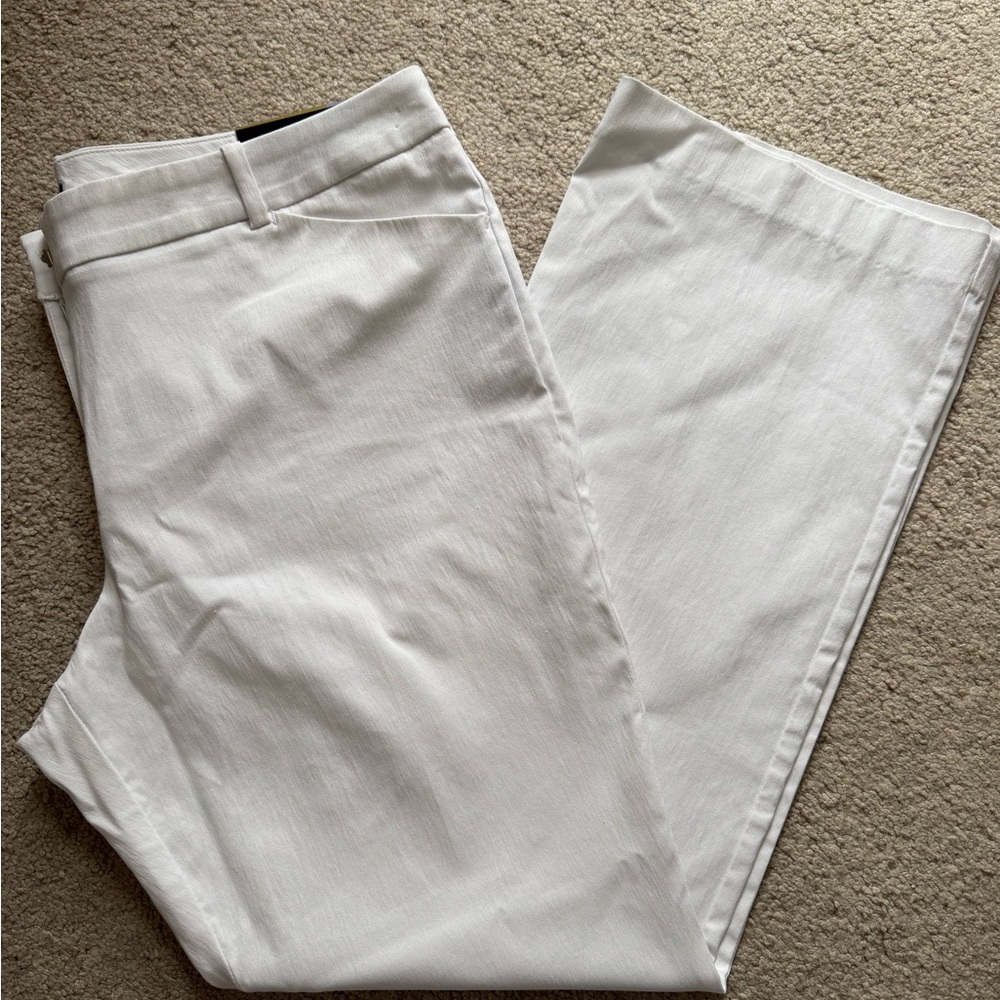 Worthington White Chinos Classic Cotton Blend
